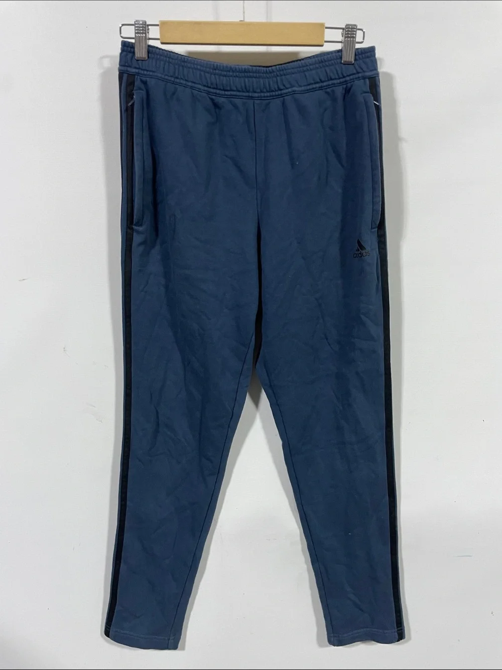 adidas Navy Blue Men's Joggers with Elastic Waist